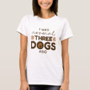 Suche nach drei tshirts Hund