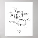 Suche nach liebe zum mond poster Typografie