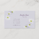 Suche nach lila gänseblümchen visitenkarten Mit blumen