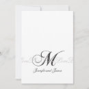 Suche nach monogramm m einladungen Elegant