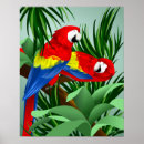Suche nach roter papagei poster Tiere