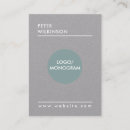 Suche nach art visitenkarten Monogramm