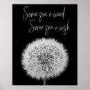 Suche nach dandelions poster Schwarz weiß
