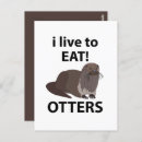Suche nach niedlicher otter postkarten Für sie