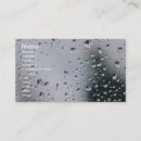 Suche nach regen sie an visitenkarten Regentropfen