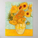 Suche nach vase mit zwölf sonnenblumen poster Berühmt