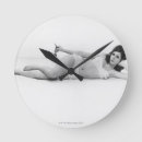 Suche nach woman wanduhren Black and white