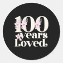 Suche nach 100 jahre aufkleber Geburtstagsfeier