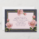 Suche nach marineblau und gold einladungen Rose