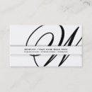 Suche nach monogramm w visitenkarten Einfach