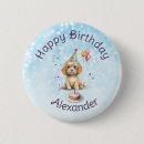 Suche nach niedlicher welpe buttons Aquarell