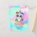 Suche nach magisches einhorn postkarten Bunt