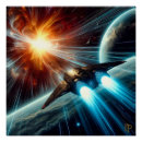 Suche nach lichtgeschwindigkeit poster Blau