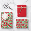 Suche nach rotes und grünes muster geschenkpapier Bunt
