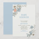 Suche nach blaue baby party einladungen Boho