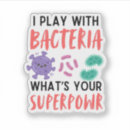 Suche nach bakterien aufkleber Mikrobiologie