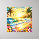 Suche nach tropischer sonnenaufgang leinwandbilder Strand