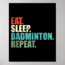 Suche nach retro spiele poster Badminton spieler