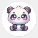 Suche nach kawaii panda aufkleber Niedlicher cartoon panda