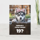 Suche nach 19 geburtstag karten 19 jahre alt