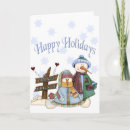 Suche nach eisig der schneemann postkarten Weihnachtskarte