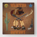 Suche nach cowboy wanduhren Western