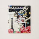 Suche nach weißes kaninchen puzzle Vintag
