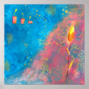 Suche nach blauer blumen druck poster Malerei