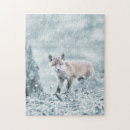 Suche nach fuchs im schnee puzzle Waldland