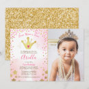 Suche nach prinzessin 1er geburtstag einladungen Baby girl