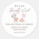 Suche nach twins baby shower aufkleber Babydusche