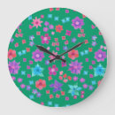 Suche nach hübsche blumen wanduhren Türkis