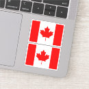 Suche nach ahornblatt auf weißem rot aufkleber Canada