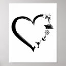 Suche nach herz im sand poster Urlaub