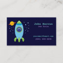 Suche nach rakete visitenkarten Science fiction