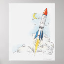 Suche nach rakete poster Himmel