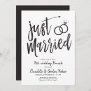 Suche nach postenhochzeits party einladungen Gerade verheiratet