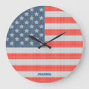 Suche nach american flag wanduhren Red