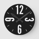 Suche nach große schwarze zahlen wanduhren Schwarz weiß