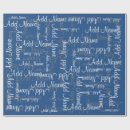 Suche nach addieren sie ihren namen geschenkpapier Blau