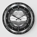 Suche nach silber und schwarzes wanduhren Für sie/ihn