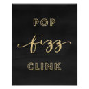 Suche nach fizz poster Schwarz und gold