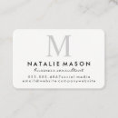 Suche nach monogramm standard visitenkarten Minimal