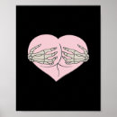 Suche nach herz hand poster Skeletthand