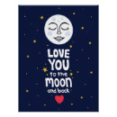 Suche nach liebe zum mond poster Sterne