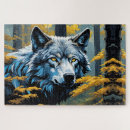 Suche nach grauer wolf puzzle Wälder