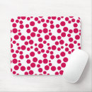 Suche nach rot mit weissen punkten mousepads Weiß