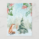 Suche nach fuchs vintage postkarten Aquarell