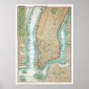 Suche nach vintage manhattan karte poster Hudson river