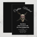 Suche nach piratenflagge einladungen Totenkopf und knochen